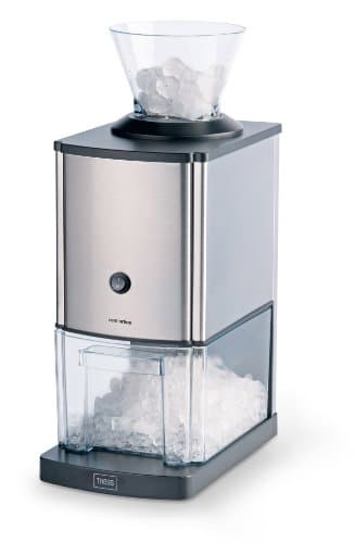 Gastronoma Tritaghiaccio in acciaio inox ideale per bibite, cocktail o preparazione di dessert freddi,1 kg di ghiaccio tritato al minuto, capacità 3 litri, 80 watt