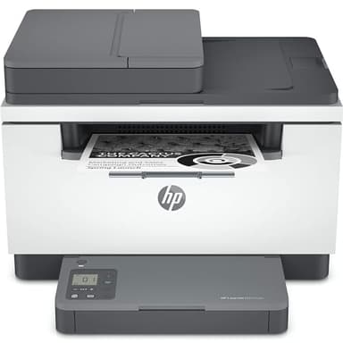 HP LaserJet M234sdw 6GX01F, Stampante Multifunzione A4, Stampa Fronte e Retro Automatica in Bianco e Nero, 29 ppm, WiFi, Ethernet, USB, ADF, HP Smart, No Fax, Schermo LCD a icone, Grigia