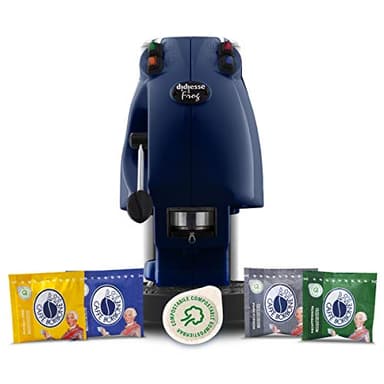 Didiesse Frog Revolution Magica Emozione pack (Macchina da Caffè a Cialde + 60 capsule), 650 W, Blu