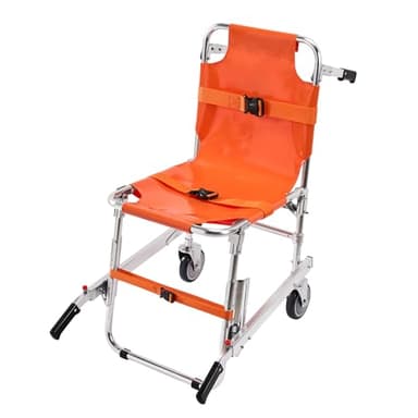 VEVOR Sedia da Evacuazione per Scale Sedia da Trasporto per Ambulanza da 158kg 2 Ruote Trasferimento Medico Sedia a Rotelle Trasporto di Emergenza Portatile Pieghevole per Anziani Disabili Pompiere
