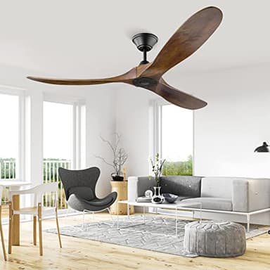 XSGDMN 52 "ventilatore da soffitto esterno con telecomando, ventilatore da soffitto balcone senza luce, 1/4/8h temporizzazione, moderno ventilatore da soffitto impermeabile interno/esterno