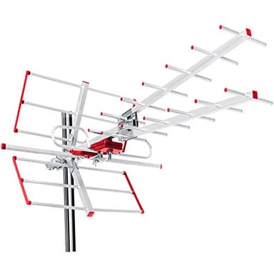 Maclean MCTV-855 - Antenna per TV, DVB-T DVB-T2, Full HD max 100 dBµV UHF/VHF LTE filtro (passivo)
