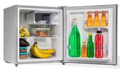 PremierTech Mini Frigo Silver 45 Litri Frigorifero Hotel Ufficio Casa Classe Energetica E Libera Installazione PT-F47S