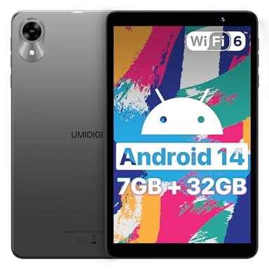 UMIDIGI G1 Tab Mini: Tablet Android 14, 8 Pollici, WIFI 6, 7GB+32GB/TF 1TB, Batteria 5000 mAh, 5MP, Bluetooth 5.0, GMS, Grigio