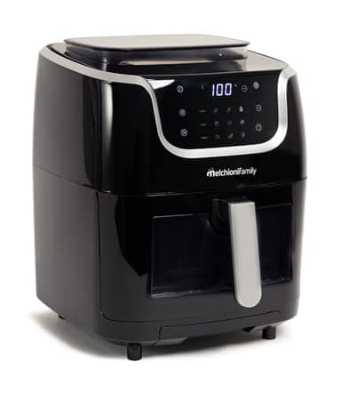 Melchioni Friggitrice ad Aria Melchioni Gioia 3in1 con Funzione Cottura a Vapore, Capacità 6,5L, Serbatoio 1,3L, Display Touch, 30 Programmi Preimpostati, Timer e Temperatura Regolabile, Potenza 170W