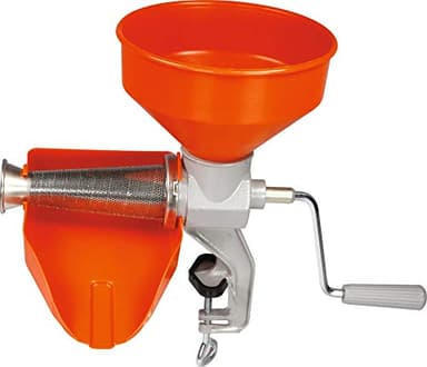 Reber N.3 8602N Spremipomodoro Manuale per Passata di Pomodoro e Marmellate, Rosso/Grigio