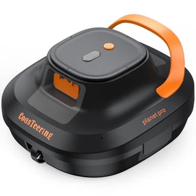 Coasteering Robot Piscina Senza Fili, 120 Minuti Aspirazione Potente, 2 Motori Senza spazzole, Avvio One-Click, AutoParcheggio, Robot Pulitore Piscina Fuori Terra per Piscine Fino a 120m²