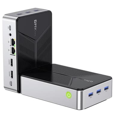 GMKtec Ubuntu Mini PC Linux NAS, G9 Intel N150 Linux+OS Mini Computer 12GB DDR5 64GB EMMC + 512GB M.2 SSD,4*M.2 NVMe Slot,Doppia NIC 2.5 GbE,USB-C/USB 3.2 10 Gbps,Archiviazione collegata rete