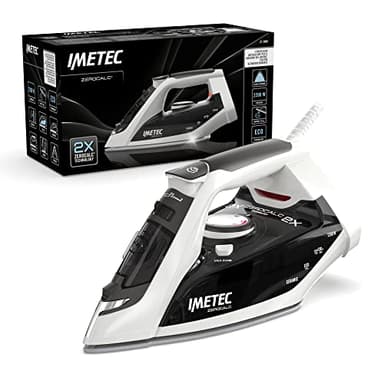 Imetec ZeroCalc Z1 2800 - Ferro da Stiro a vapore - Tecnologia Anticalcare - Piastra Ceramica ad Alta Scorrevolezza - Tecnologia a Risparmio Energetico - 2200 Watt - Colpo Vapore 130 g - Calc Clean