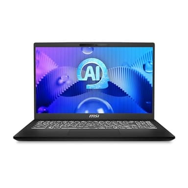 MSI Modern 15 H AI C1MG-011IT, Notebook 15.6" FHD 60Hz, Intel Core Ultra 7 155H, Intel Arc, 16GB RAM DDR5, 512GB SSD PCIe4, WiFi 6E, Win 11 Home [Layout e Garanzia ITA] Nero