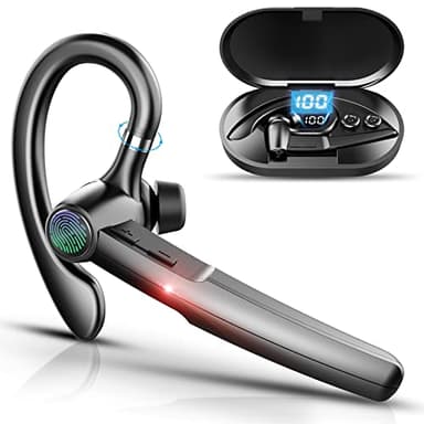 Cuffie Bluetooth con microfono Bluetooth senza fili, 48 Hrs Talk Wireless Bluetooth vivavoce, in Ear, per affari, ufficio, negozio/guida per iPhone, Samsung Android