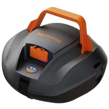 CoasTeering Robot Piscina, Robot Pulitore Automatico per Piscina Che Dura 100 Minuti, AutoParcheggio, Ricarica Veloce, Pulizia Completa Fondo per Piscine Fuori Terra, Fino a 80m²