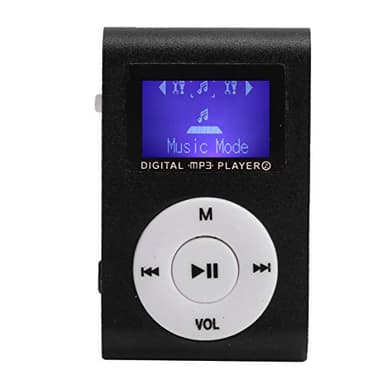 Sxhlseller Mini Lettore Musicale MP3, Lettore Musicale con Clip Posteriore Sportiva Supporta Scheda di Memoria, Lettore Musicale MP3 con Schermo LCD Mini Portatile per Sport (Nero)