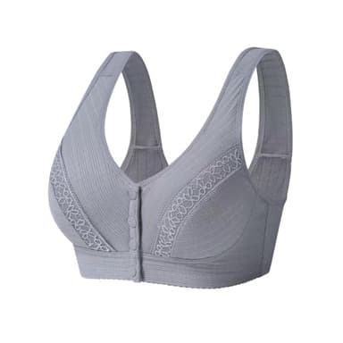 Trssorm Reggiseno Post-operatorio per Mastectomia con Chiusura Frontale in Cotone con Tasca per Seno in Silicone