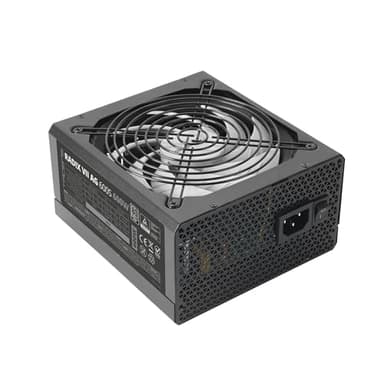 Tacens RADIX VII AG 600S, Alimentatore PC ATX 600W, 10 Anni di Garanzia, 80Plus Silver, 87% di Efficienza, Tecnologie SMD e DC-DC, Ventola AI-RPM 140mm FDB, Condensatori Giapponesi TK 105º, Nero