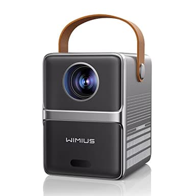 【Tiro Corto】Mini Proiettore WiFi Bluetooth 18000 Lumen Proiettore Portatile, WiMiUS Mini Proiettore Supporta 1080P Full HD Videoproiettore 5G WiFi per Home Cinema, iOS/Android/Loptop/USB/PS5/AV