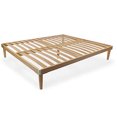 SomnusSana Rete Ortopedica in Legno di Faggio 160x190 Matrimoniale Alta 37cm con 14 doghe da 6.8 cm