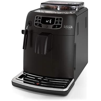 Gaggia Velasca Black Macchina da Caffè Automatica per Espresso e Cappuccino, Caffè in Grani o Macinato, RI8260/01, 1000W, Black, 100% Made in Italy