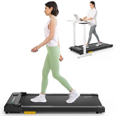 UREVO Tapis Roulant Con SmartAPP, Walking Pad Da sotto Scrivania Doppio Assorbimento Degli Urti, Tapis-Roulant Elettrico Salvaspazio Silenzioso Controllo Remoto o APP Con Modalità MIIT Ufficio & Casa