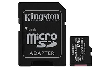 Kingston Canvas Select Plus SDCS2/128GB Scheda microSD Classe 10 con Adattatore SD Incluso, 128 GB