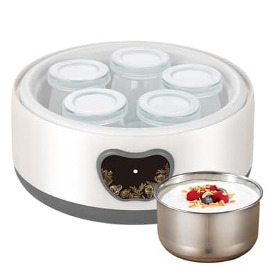 Yogurtiera Automatica - Yogurtiera Automatica In Acciaio Inox Da 1,2 L | Elettrodomestici Multifunzione | Yogurtiera Con Controllo Della Temperatura E Del | Da Cucina
