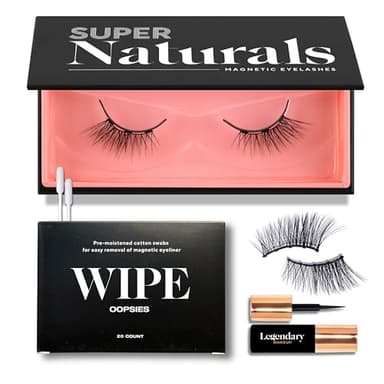 Ciglia Finte Magnetiche Starter Kit - Ciglia Magnetiche con Eyeliner e Struccante - Mezze Ciglia Michelle - Legendary Makeup