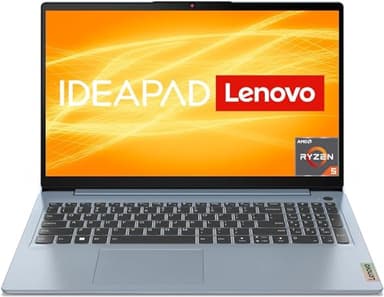 Lenovo IdeaPad Slim 3 Laptop | Display Full HD da 15,6" | AMD Ryzen 5 5625U | 8 GB RAM | 512 GB SSD | Scheda grafica AMD Radeon | Win11 Home | QWERTZ | Blu | 3 mesi Premium Care