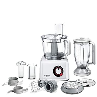 Bosch MC812W501 MultiTalent - Robot da Cucina Compatto, 1000 W, Ciotola XXL 3,9 l, Bianco/Bianco