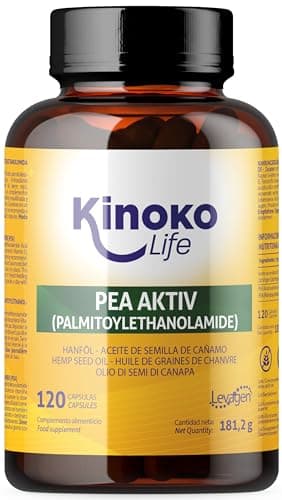 PEA Palmitoiletanolamide AKTIV 120 capsule. Pisello micronizzato ad elevata biodisponibilità. Con olio vegetale vergine spremuto a freddo. Levagen Quality. Non OGM. Pea integratore.