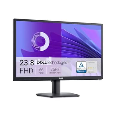 Dell E2425H 24" Full HD (1920x1080) Monitor, 75Hz, VA, 5ms, VESA (100x100mm), DisplayPort, VGA, 3 Anni di Garanzia, Nero
