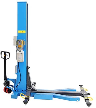 Pro-Lift-Montagetechnik Ponte sollevatore auto a 1 colonna, 2,5 t, mobile per auto, 2500 kg, monolift per auto, palcoscenico elettrico idraulico, palcoscenico