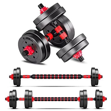 BCBIG manubri-Palestra-Regolabili-Set 2 in 1 Pesi-bilanciere 10kg(5kg*2)