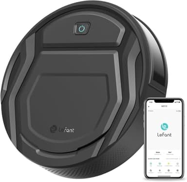 LEFANT Robot Aspirapolvere con 2200Pa, Senza Grovigli,7,6cm Ultra Sottile,Autocaricante,Wi-Fi/App/Alexa,120 Minuti,6 Modalità di Pulizia,Ideale per Peli di Animali Domestici,Pavimenti Duri M210-Pro