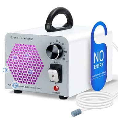GMGXX Generatore di Ozono Professionale 60000mg/H, Ozonizzatore per Ambienti con Modalità Acqua e Aria, O3 Purificatore d'Aria Deodorante con Timer 120 Min, Macchina Ozono per Casa Auto Frutta Verdura