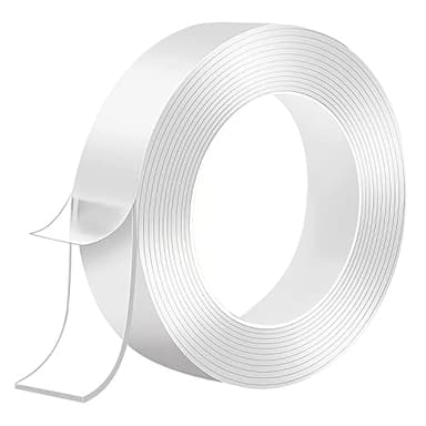 Gifoto Nastro Biadesivo, Nastro Biadesivo Extra Forte, Trasparente Multifunzione non Lascia Tracce Riutilizzabile, Per Foto Tappeti e Oggetti(3meter x 2.3cm x 2mm)