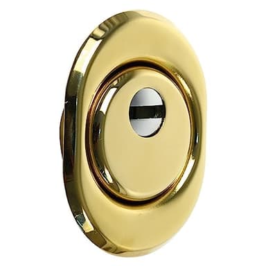 1PEZZO DEFENDER ANTITRAPANO PER SERRATURE h.25 mm - ømm. 50 cromo satinato