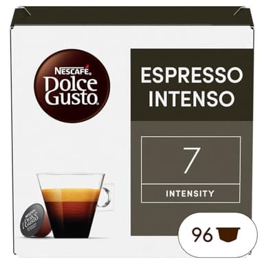 NESCAFÉ DOLCE GUSTO Espresso Intenso Caffè, 6 Confezioni da 16 Capsule (96 Capsule Compatibili Nescafé Dolce Gusto)