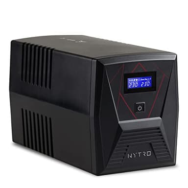 EPYC® NYTRO – UPS a Onda Sinusoidale Pura, UPS per PC da Gaming, PFC Attivo, MAC e Console da Gioco, Potenza 1500VA/900Watt, 5 Uscite (2x Schuko + 3x IEC), Line Interactive
