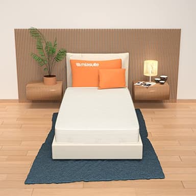miasuite i sogni italiani Materasso Memory Singolo 90x190 cm, Alto 20 cm - Rivestimento Aloe Vera, Anallergico, Antiacaro, Indeformabile. Live H20