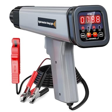 KZYEE KT60 Digital Timing Light,Luce Di Temporizzazione Del Motore Di Tipo a Induzione 12V Portatile Per Rivelatore Di Stroboscopio Di Accensione Per Auto e Ispezione Regolare