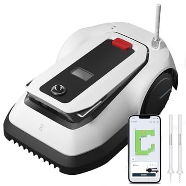 ECOVACS G1 Robot Tagliaerba, Senza Filo Perimetrale, Elusione Ostacoli 3D AIVI, Pianificazione Intelligente del Percorso, Funzione Automatica Taglio dei Bordi, Impostazione Zone