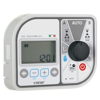 Claber Aqua-Home 4-6-8, programmatore per irrigazione interrata fino a 8 valvole
