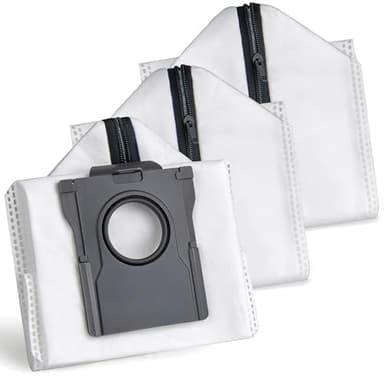 Riutilizzabili Sacchetti di Ricambio per Dreame X40 Ultra/ X50 Ultra/ L10s Ultra Gen2/ L10s Pro Ultra/ L20 Ultra/ L40 Ultra/ L50 Pro Ultra/E30 Aspirapolvere, Accessori Sacchetto con cerniera (3 Pezzi)