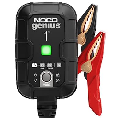 NOCO GENIUS1: Caricabatterie da 1A, 6V e 12V, Mantenitore di Carica e Desolfatore con Compensazione della Temperatura