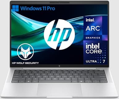 HP Elitebook 1040 G11 Notebook, Intel Core Ultra 7-155H, AI, Grafica Intel Arc, RAM 32GB DDR5, SSD 1 TB, Display 14" OLED 2.8K 120Hz VRR 500 Nits, Webcam 5 MP IR TNR, Windows 11 Pro, Argento
