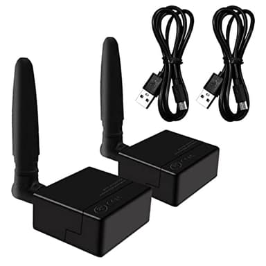 Booso Kit amplificatore di segnale ripetitore a infrarossi trasmettitore e ricevitore alimentati tramite USB -BIRE EU Plug