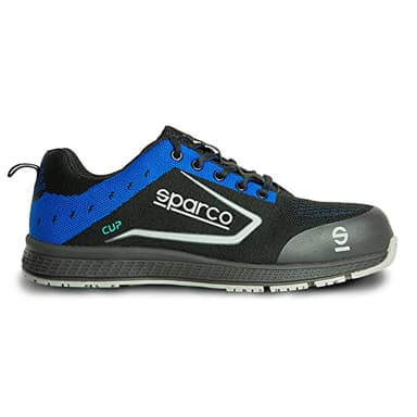 Sparco Scarpe Antinfortunistiche Leggere Cup S1P Ricard Nero/Azzurro Taglia 44
