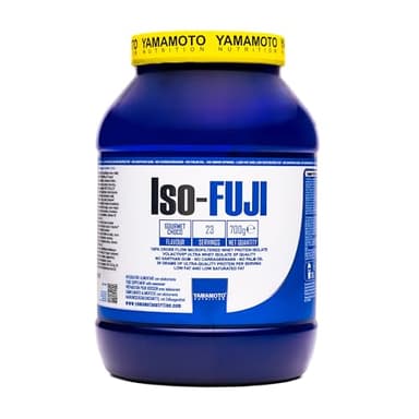 YAMAMOTO Nutrition, Iso-Fuji Volactive 700 gr, Integratore di Proteine del Siero del Latte Isolate Ultrafiltrate, Proteine in Polvere Isolate, Gusto Doppio Cioccolato