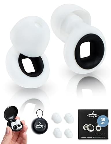 Bonny*D Tappi Orecchie Dormire |SNR 35 dB| Tappi Per Orecchie Antirumore, Più Comodi delle Cuffie Per Dormire, Ideali per Sonno Profondo, Studio, Iperacusia, Viaggi, Concerti, Tappi Orecchie 35dB SNR