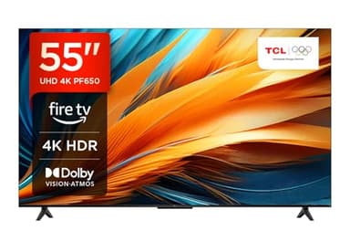 TCL 55PF650 55-inch TV 4K Ultra HD, HDR TV, Smart LED e Fire TV (Dolby Vision, Dolby Atmos, DTS, HDR 10, Alexa built-in, Airplay2, Miracast)